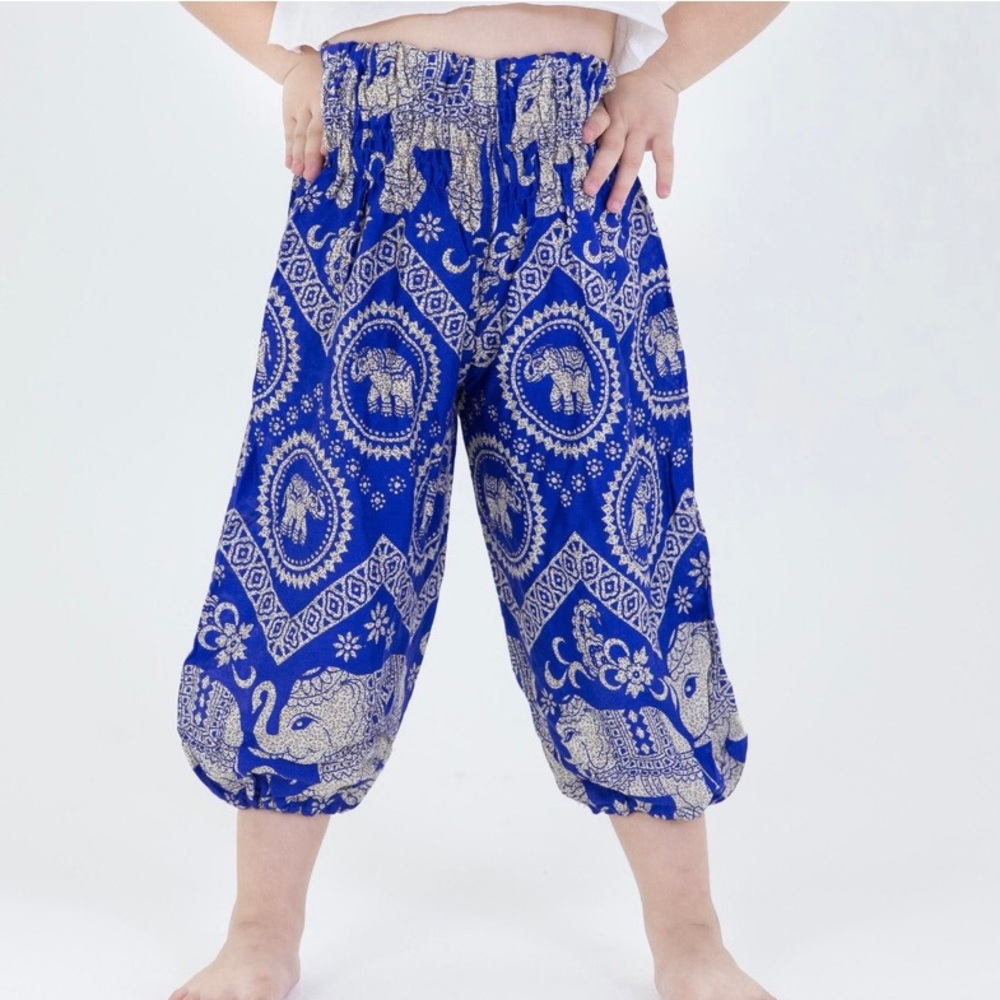 Imperial Elephant Kids Elephant Pants in Blue